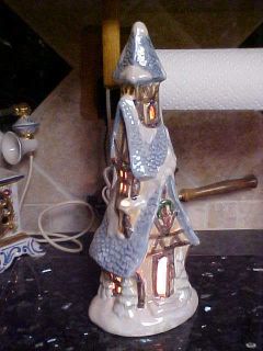 Ganz Tall Christmas Cottage House Electric Light Beauty