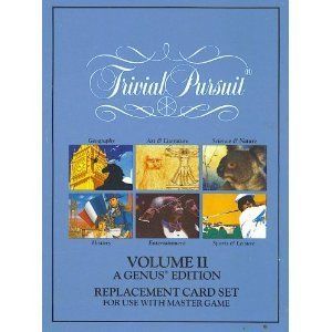 TRIVIAL PURSUIT Volume II A Genus Edition Subsidiary Card Set