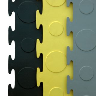 Garage Floor Tiles Rubber PVC Interlock 