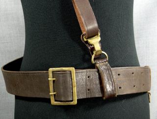 WW2 Germany German Army Officer Luger P08 Pistol Gun Holster Leather