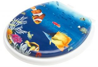 Features of Ginsey Soft Embroidered Toilet Seat, Under The Sea