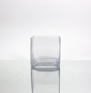Wholesale Clear Cube Glass Vase 5x5x5 Square Cube 12pcs VCB0005