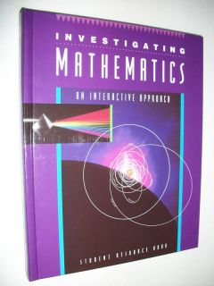 McGraw Hill Investigating Mathematics 9th Grade 9 Math