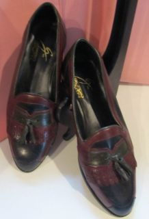 Giorgio Brutini SZ 6 1 2 Tri Color Tassel Loafer Flats Shoes Leather