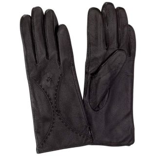 Giovanni Navarre Genuine Black Leather Ladies Dress Driving Gloves