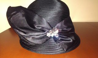 Giovannio 69021 Black Dress Formal Church Kentucky Derby Hat 88 Retail