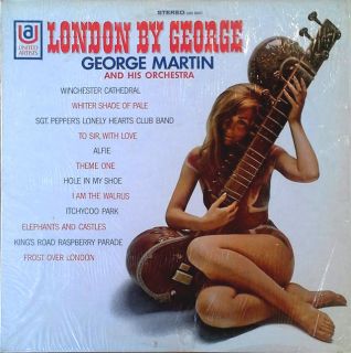 GEORGE MARTIN LONDON BY GEORGE UA LP CHEESECAKE CVR PROMO STAMP