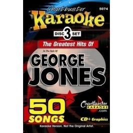 George Jones 50 Songs Disc Karaoke CB5074 Chartbuster