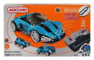 Meccano (Erector) Design RC Concept Blue Car 3Models 260 Parts Full