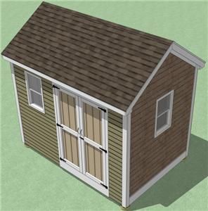 8x12 Shed Plans How to Build Guide Step by Step Garden Utility Storage