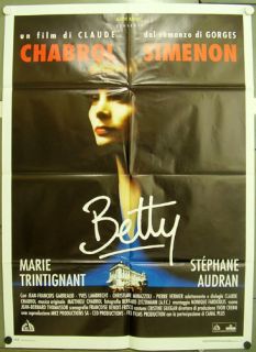 CX22 Betty Georges Simenon Marie Trintignant 2sh Italy