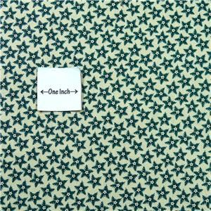 Henry Glass Cotton Fabric Civil War Collection Green Stars on Cream