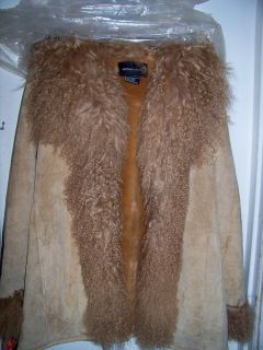 Moda International Fur Coat with Gloves