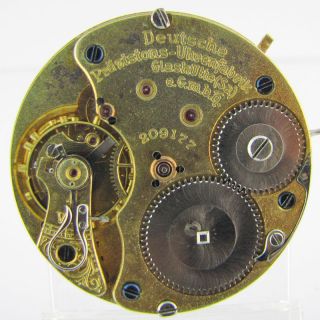 Original Glashutte Duetsche Prazisionsuhr 43 5mm HC Pocket Watch