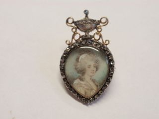  Rosecut Diamond Heart Locket Georgiana Duchess of Devonshire