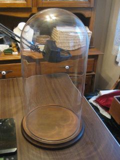   Huge Antique Glass Dome Taxidermy Doll Or Clock Dome 9 7 8 x 19 3 4