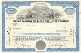  Nekoosa Stock Certificate Now Part of Georgia Pacific Paper