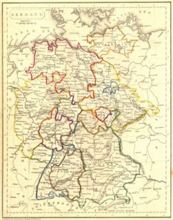 Germany Becker 1848 Map