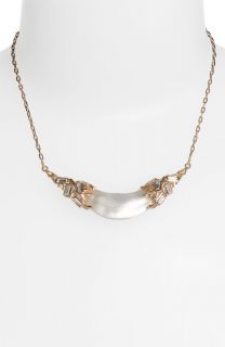 Alexis Bittar Lucite Rose Gold Crescent Necklace $245 00