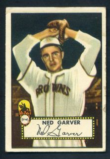 1952 Topps #212 Ned Garver Good to VG Browns