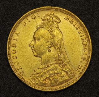  Britain Queen Victoria Beautiful Gold Sovereign Coin 7 97gm