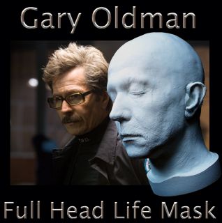 Gary Oldman Full Head Life Mask Lifecast Bust Commissioner Gordon Dark