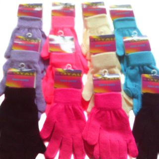 10 Pairs Womens Magic Gloves Mixed Colours High Quality