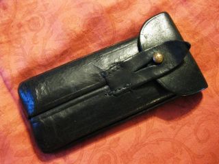 RARE WWII 1936 GERMAN LUGER 2 MAGAZINE HOLSTER LEATHER GENUINE