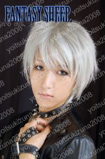 0903 APH Gilbert Cosplay Short Silver White Wig Free Gift