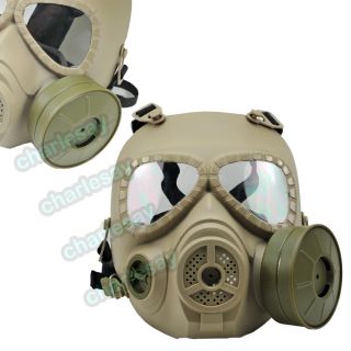 M04 Wargame Airsoft Dummy Gas Mask Cosplay Protection Gear AEG GBB Tan