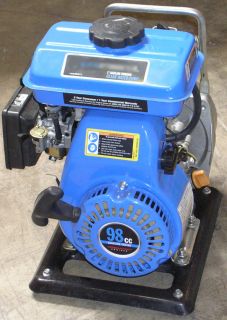 98cc gas powered water pump, recoil start, 1 inlet and outlet