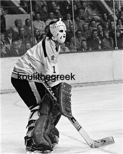 Gilles Gilbert 1970s Boston Bruins Goalie Action Photo