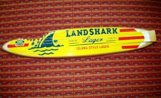 Landshark Surfboard Figural Beer Tap Handle 11 inches Tall