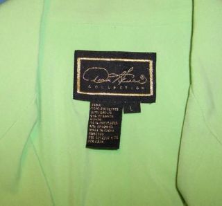 Diane Gilman Collection Light Green Sz L Blazer Jacket