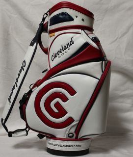 New Cleveland Staff Golf Bag White Red Blue