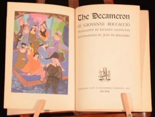 1930 The Decameron of Giovanni Boccaccio Aldington Illustrated Colour