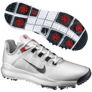 Nike Mens TW 2013 Golf Shoes White Grey New