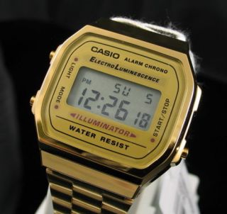Unisex Gold Casio Digital Watch A168WG ★UK Stock★