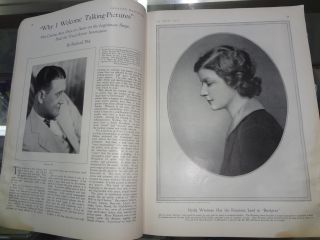 Theater Magazine May 1929. Richard Dix Spencer Tracy Myrna Loy Eve
