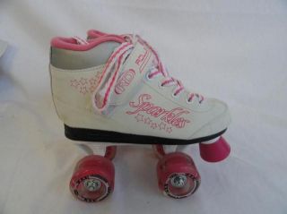 Roller Derby Sparkle Girls Lighted Wheel Roller Skate Size 2