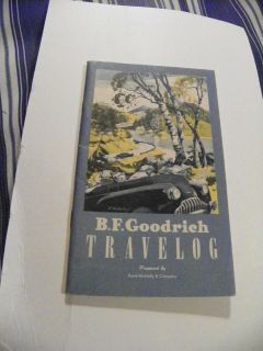  Goodrich Travelog by Rand McNally Nice Graphics Maps Tire Tires