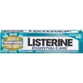 Listerine Essential Care Toothpaste Mint Gel 4 2oz