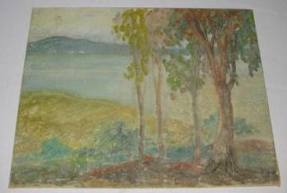 RARE 1950 J Gordon Guthrie Modernist Landscape Painting