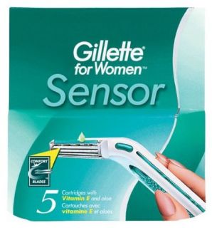 Gillette for Women Sensor Refill Cartridges 5 Count Boxes Pack of 3