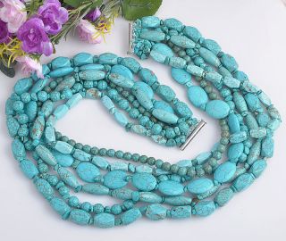  type necklac e material gems info green multi shape turquoise