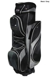 New Powerbilt Golf Reserve Cart Bag Black Gray