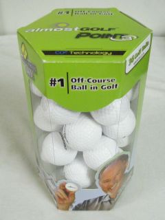 Almost POINT3 36 Golf Balls Restricted Flight White Practice New