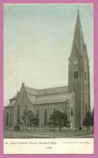 Glandorf Ohio St Johns Catholic Church CU Williams Ottawa Ohio c1908