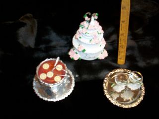 Gene Wedding Set w Cake Punch Bowl Martini Glasses Tray FR16 Tyler BJD