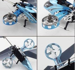 Brand New 4 CH Mini Remote Control RC Gyro Metal Helicopter F103 Blue